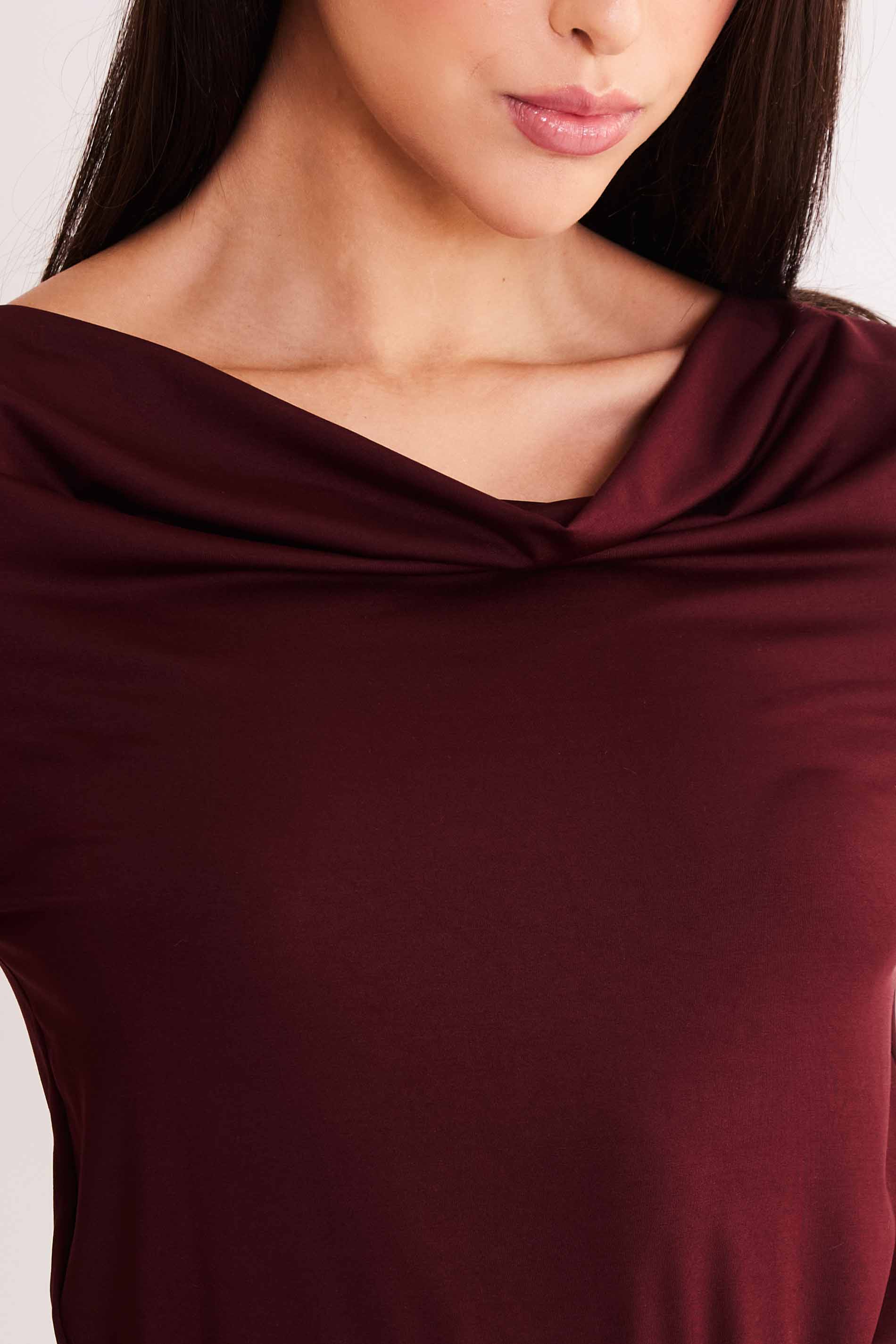 Blusa de Manga Longa Allure em Malha Microfibra