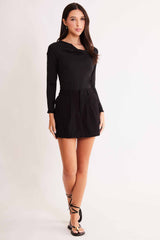 Blusa de Manga Longa Allure em Malha Microfibra
