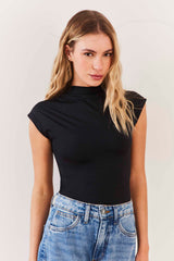 Blusa Manga Curta Malha Microfibra Soft Glam - Sofie
