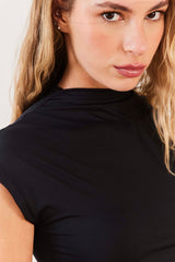 Blusa Manga Curta Malha Microfibra Soft Glam - Sofie