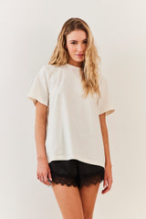 Kit 3 T-Shirts Femininas Amplas em Cotton - Sofie