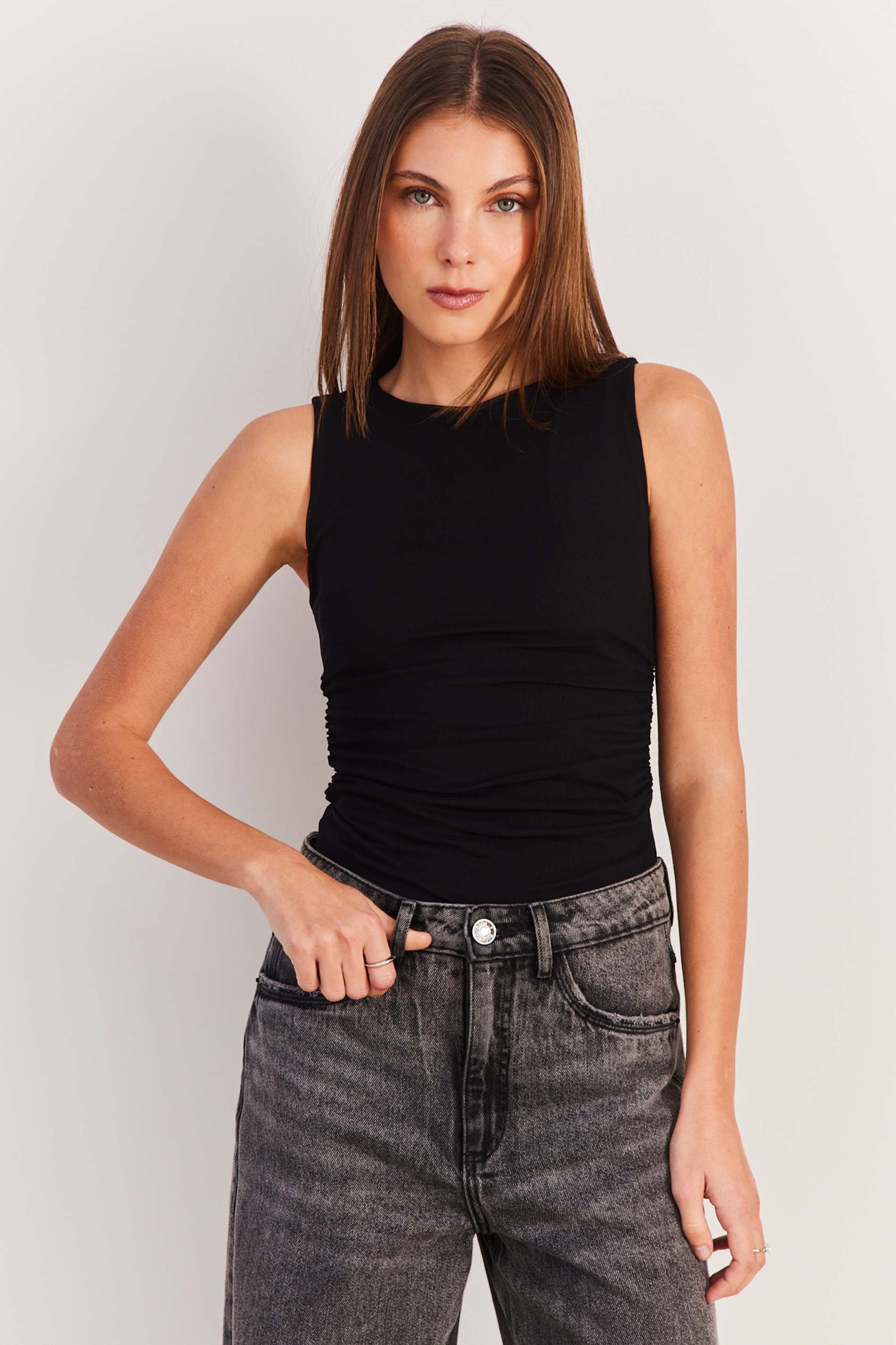 Blusa Sem Manga Tule Spring Flow  - Sofie