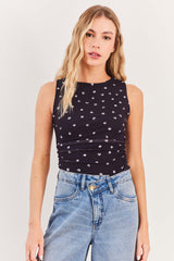 Blusa Sem Manga Tule Spring Flow  - Sofie