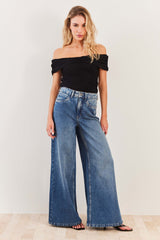 Blusa Ombro a Ombro em Tule Franzido Urban Codes - Sofie
