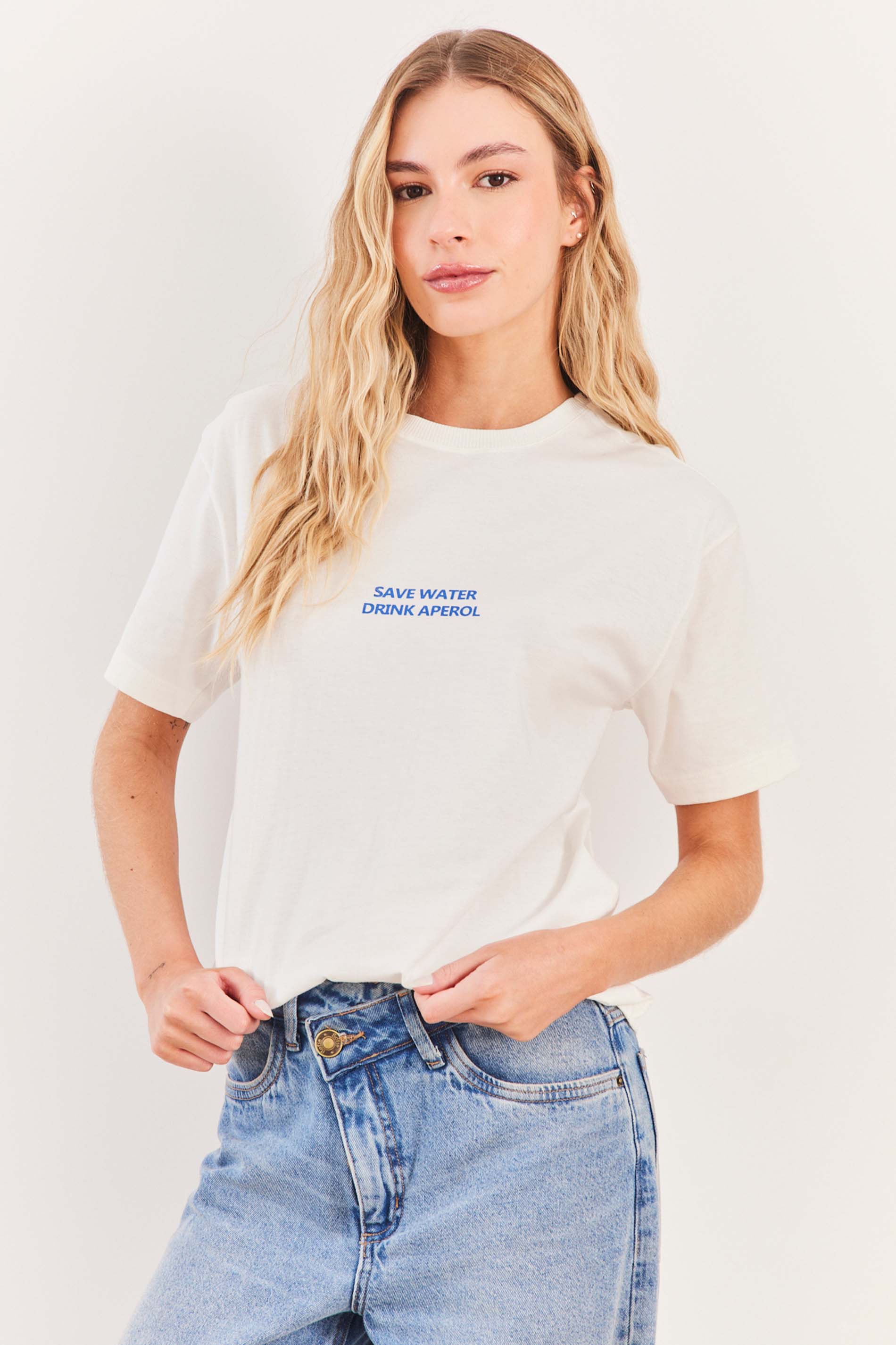 T-Shirt Feminina Manga Curta Algodão Spring Flow - Sofie