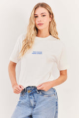 T-Shirt Feminina Manga Curta Algodão Spring Flow - Sofie