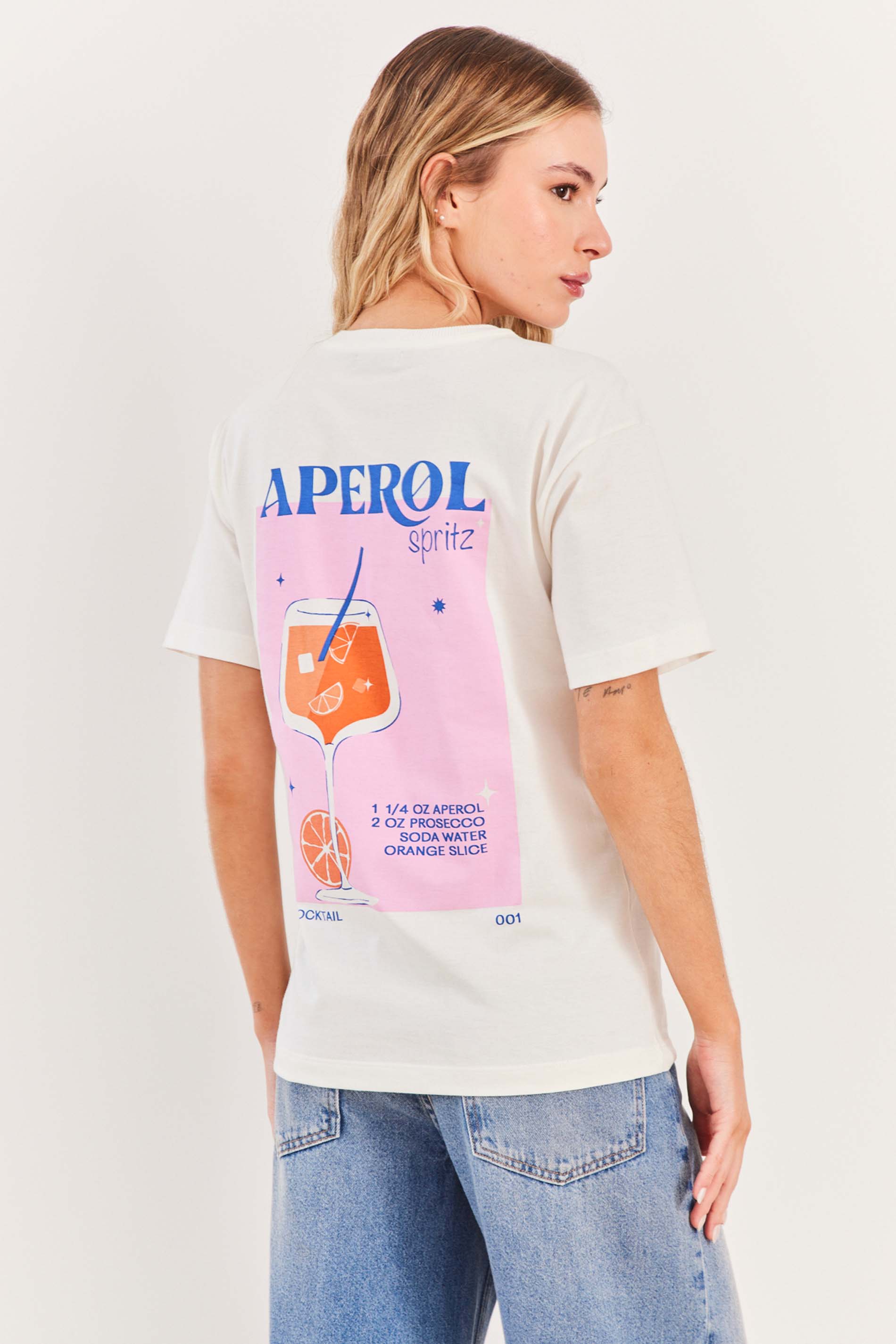 T-Shirt Feminina Manga Curta Algodão Spring Flow - Sofie