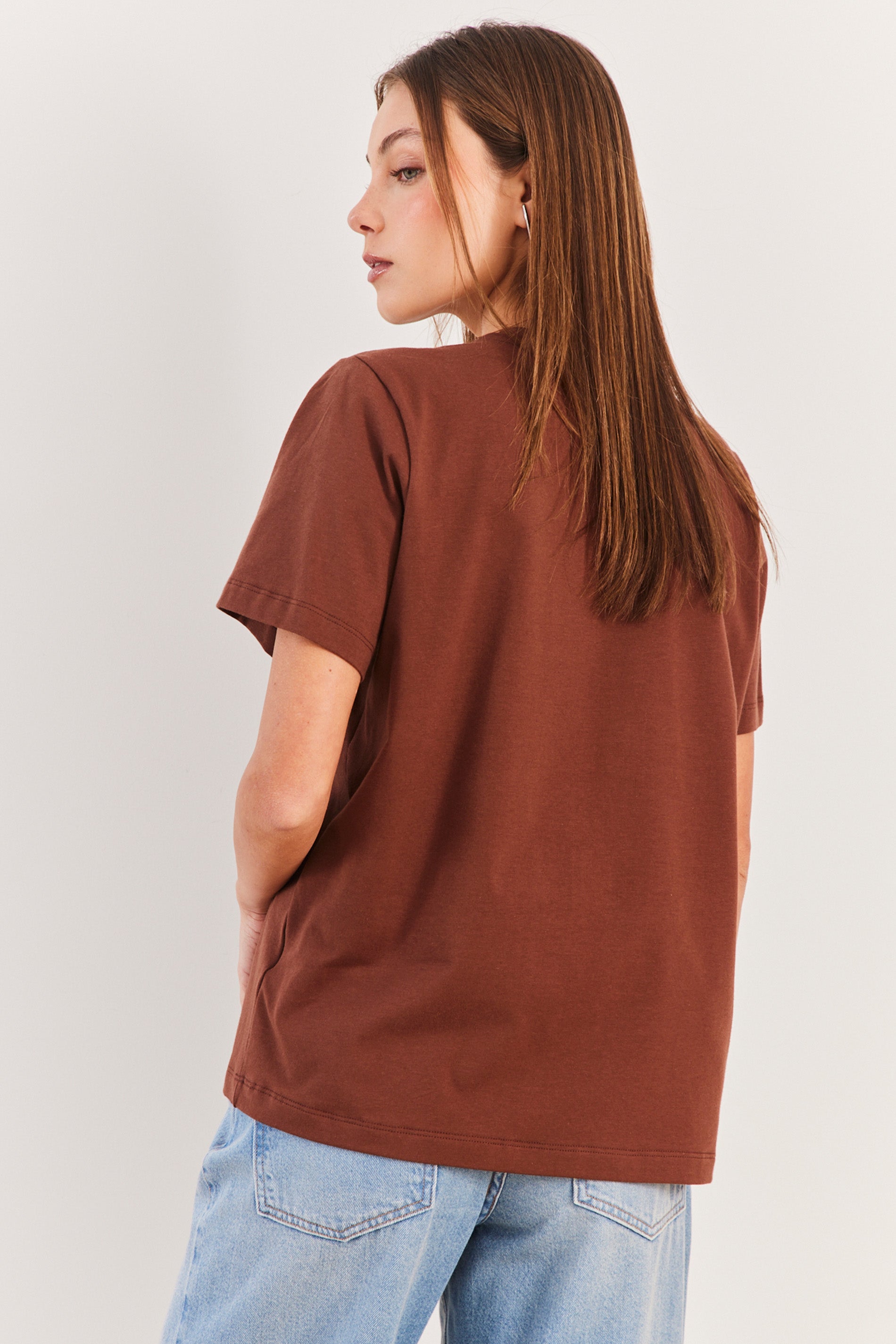 T-Shirt Feminina Manga Curta Cotton Spring Flow - Sofie