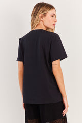 T-Shirt Feminina Manga Curta Cotton Spring Flow - Sofie