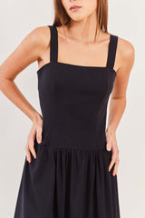 Vestido Midi em Sarja Viscolinho Urban Codes - Sofie