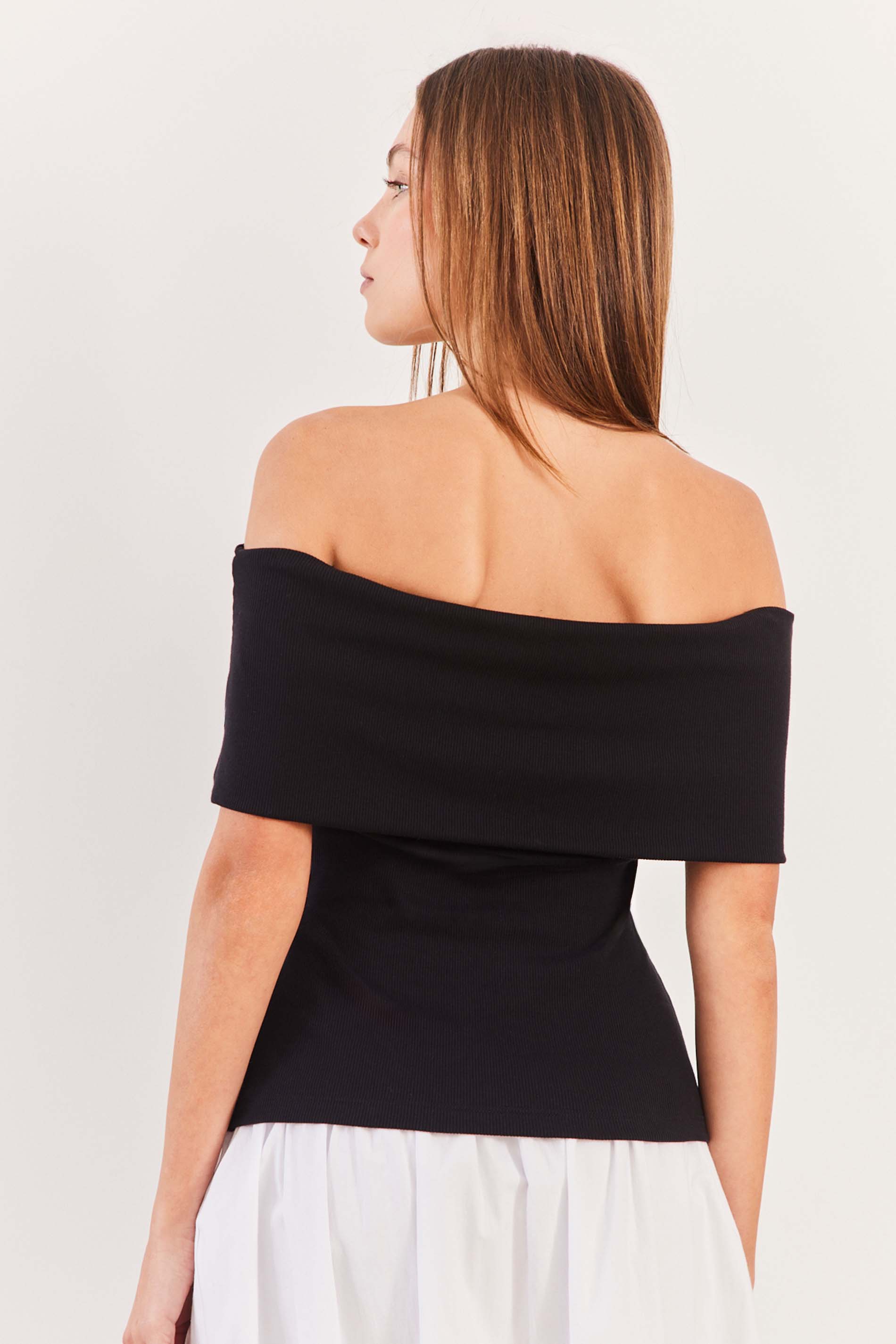 Blusa Manga Curta Malha Canelada Urban Codes - Sofie