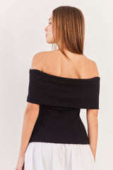 Blusa Manga Curta Malha Canelada Urban Codes - Sofie