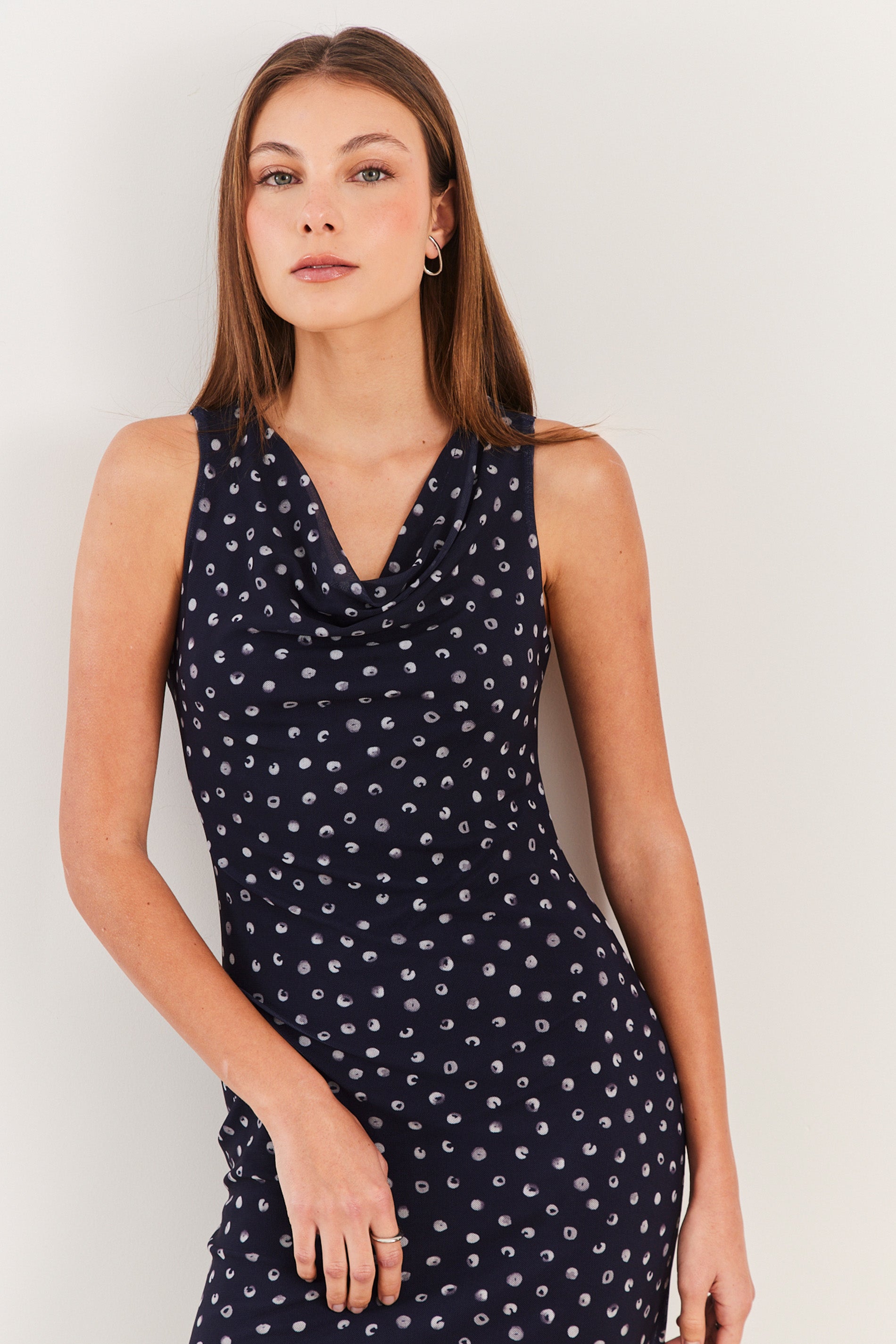 Vestido Midi Evasê em Tule Spring Flow - Sofie