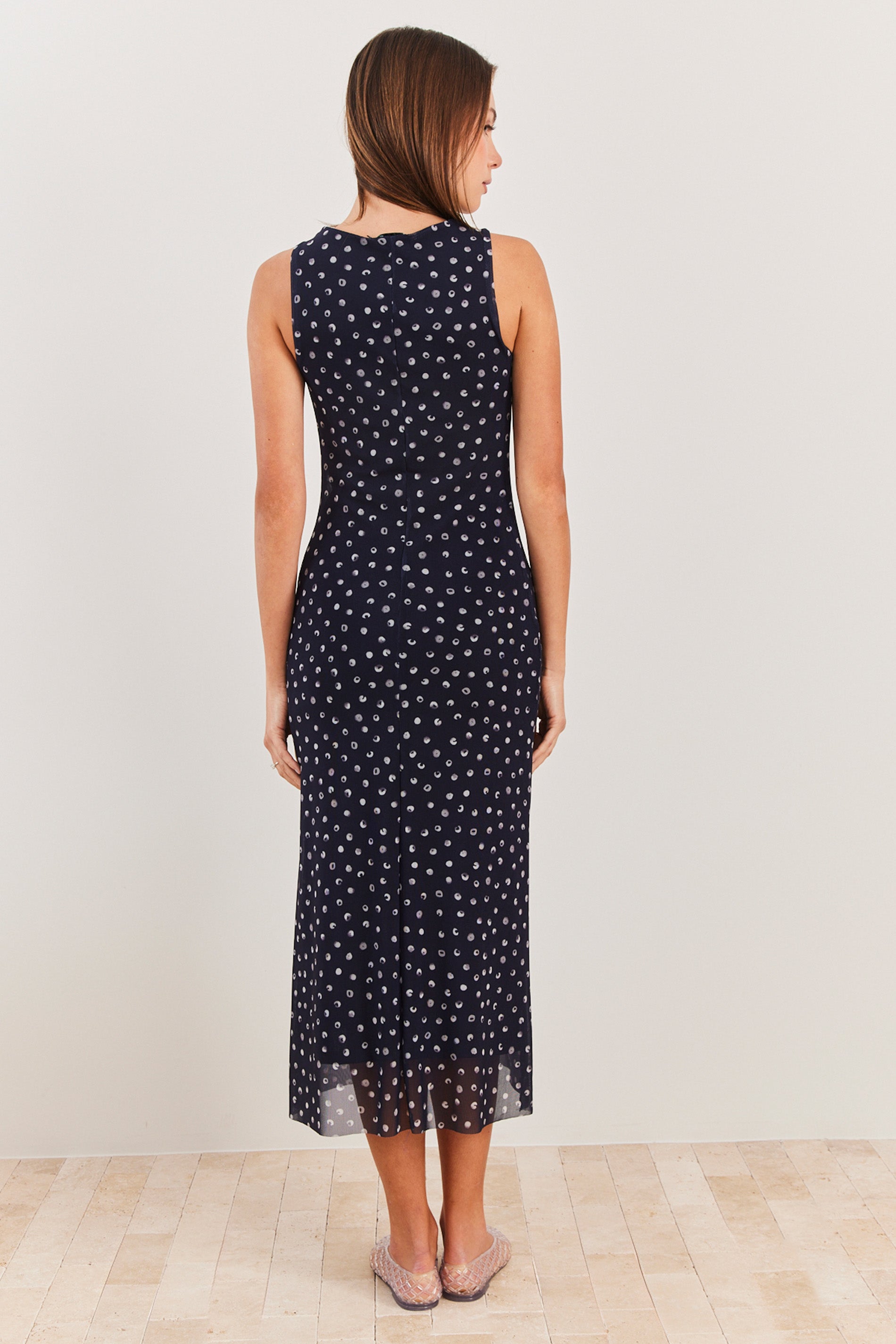 Vestido Midi Evasê em Tule Spring Flow - Sofie