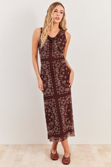 Vestido Midi Evasê em Tule Spring Flow - Sofie