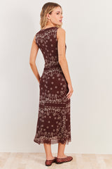 Vestido Midi Evasê em Tule Spring Flow - Sofie