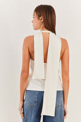 Blusa Frente Única com Gola Degagê Fluid Bloom - Sofie