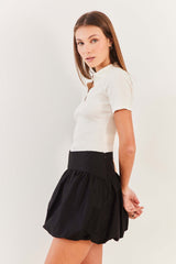 Blusa Polo Reta Canelada Manga Curta Urban Codes - Sofie