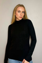 Suéter Feminino Tricot com Gola Alta - Sofie