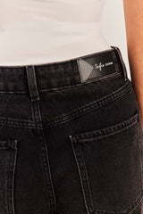 Calça Jeans Baggy Braguilha Deslocada Fluid Bloom - Sofie