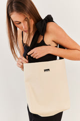 Bolsa em Sarja com Alça de Laço em Cetim - Sofie