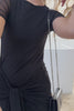 Vestido Curto Evasê Tule com Amarração Spring Flow - Sofie