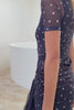 Vestido Curto Evasê Tule com Amarração Spring Flow - Sofie