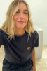 T Shirt Feminina em Algodão com Bordado Fluid Lines - Sofie